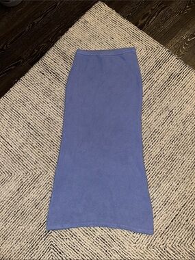 Sabo Skirt Periwinkle Knit Maxi Skirt